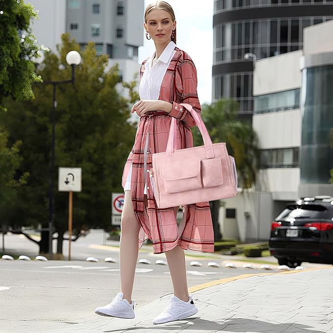 Dog Carrier Purse, Fashion Leather Pet Carrier Bag, Airline Approved Soft Sided Cat Travel Tote Bag with Pockets Pink-Mewly Pet