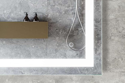 LED Vanity Bathroom Mirror 36 x 36 in. Wall Mounted, Dimmable, Lighted, Anti-Fog Mirror – Modern, Frameless Design