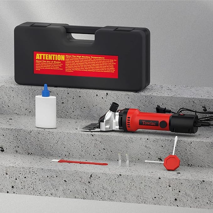 550W Professional Electric Sheep Clipper, 6 Speeds Heavy Duty Dog Shears for Thick Fur-Mewly Pet