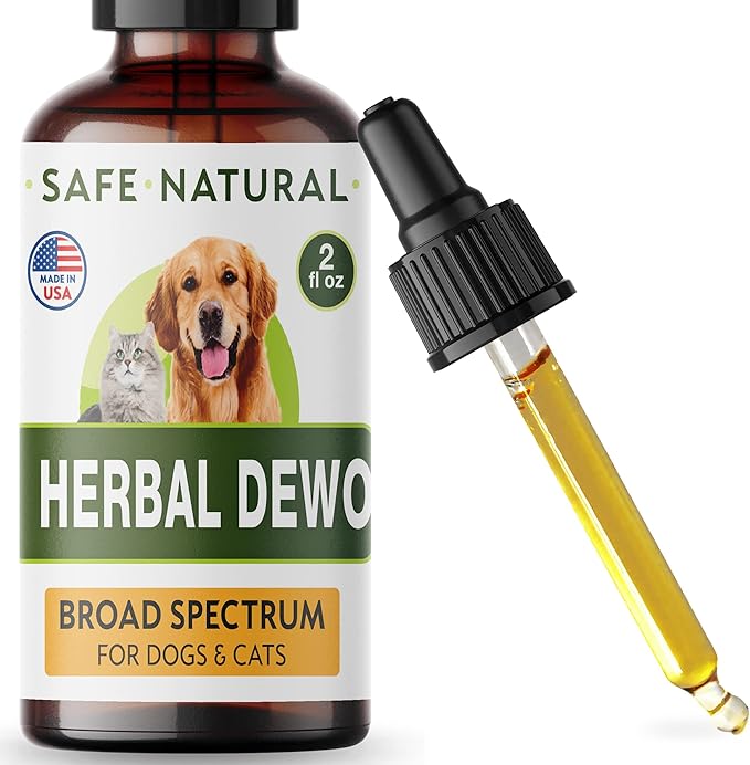 Liquid Herbal Cleanse for Cats and Dogs - Homeopathic Control for Pets of All Breeds and Sizes - Puppy and Kitten - USA-Sourced Ingredients - Preventative or Reactive - 2oz-Mewly Pet