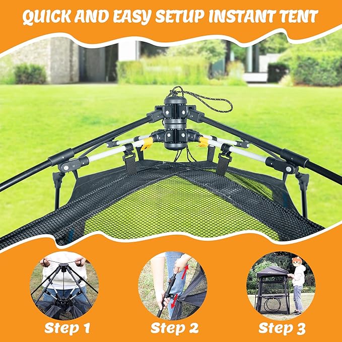 X-Large Catio Outdoor Cat Enclosure,3-Tier Spacious Outdoor Cat Tent for Indoors and Outdoors,Portable and Foldable Kitty Enclosure,Two Doors Design can Assemble More Shapes (Patented)-Mewly Pet