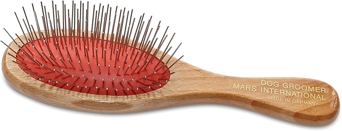 Mars Coat King Professional Grooming Brush for Dog and Cats. (7.25", 1" Stainless Steel Pins)-Mewly Pet