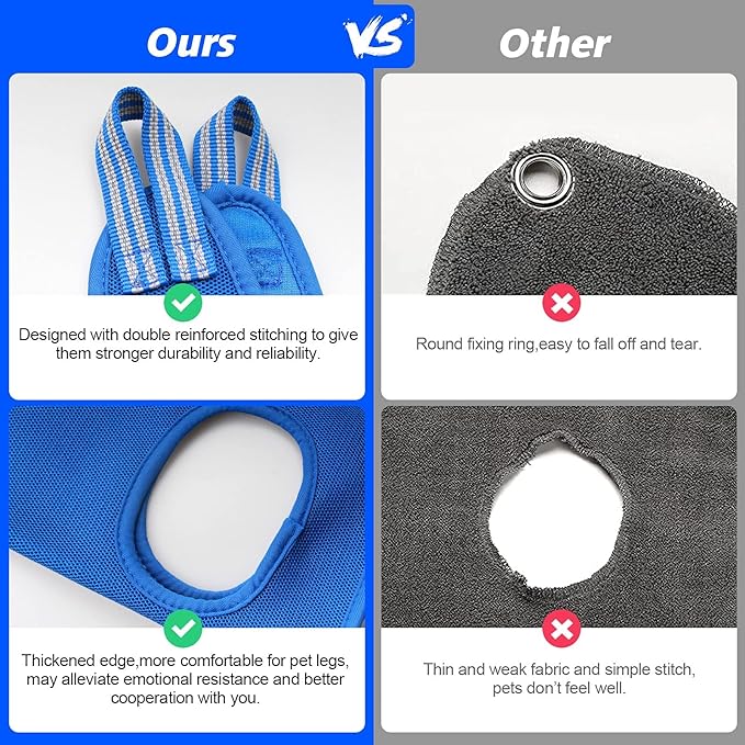 Pet Grooming Hammock for Small Dogs & Cats with Nail Clippers/Nail Trimmers/Grooming Scissors, Dog Grooming Harness for Nail Trimming, Pet Grooming Sling Helper-Mewly Pet