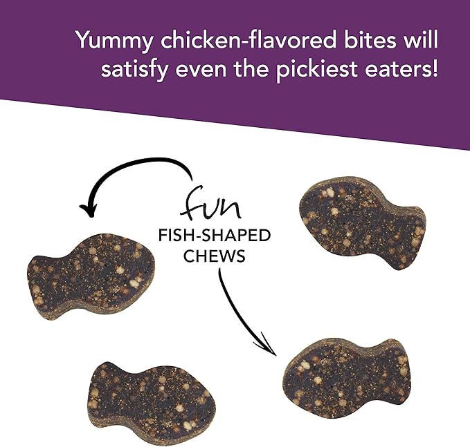 VetriScience Lysine Immunity Health Chews, 250 mg Lysine Plus Immune Supplement for Cats and Kittens with Allergies, Sneezing, Runny Nose and Watery Eyes, Chicken, 3 Pack-Mewly Pet