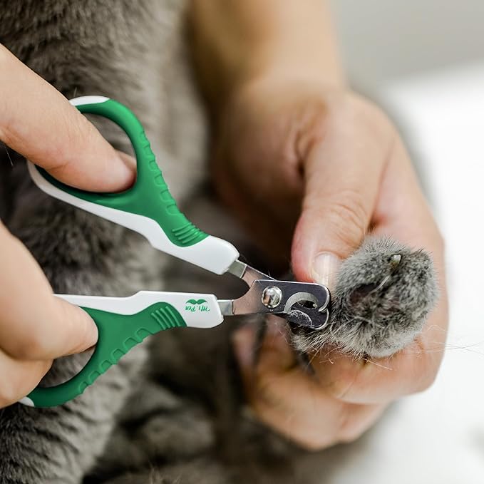 Mr. Pen Cat Nail Trimmer - Green & White, Cat & Kitten Nail Clipper, Pet Claw Trimmer for Small Dogs-Mewly Pet