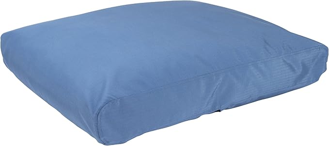 K9 Ballistics Tough Rectangle Pillow XL Dog Bed - Removable Cover, Washable, Durable & Water Resistant Dog Bed Made for X-Large Dogs 54"x38", Blue Quartz-Mewly Pet