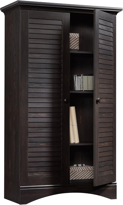 Sauder Harbor View Storage Cabinet/ Pantry cabinets, Antiqued Paint finish