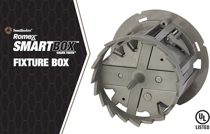 Southwire -MSBST250 Fixture and Ceiling Electrical Box Smart Box Shark Tooth with Hole Saw