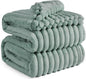 Bedsure GentleSoft King Size Blanket for Bed - Cozy Soft Blankets for Women, Cute Large Fleece Throws for Girls, Sage Green, 108x90 Inches