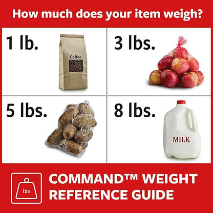 Command Key Rail, Holds up to 2 lb, 8-inch Rail with 4 Key Hooks and 6 Command Strips, Quartz, Removable Key Hooks for Entryway or Hallway, Hang Keys, Hats, Dog Leashes, and Accessories