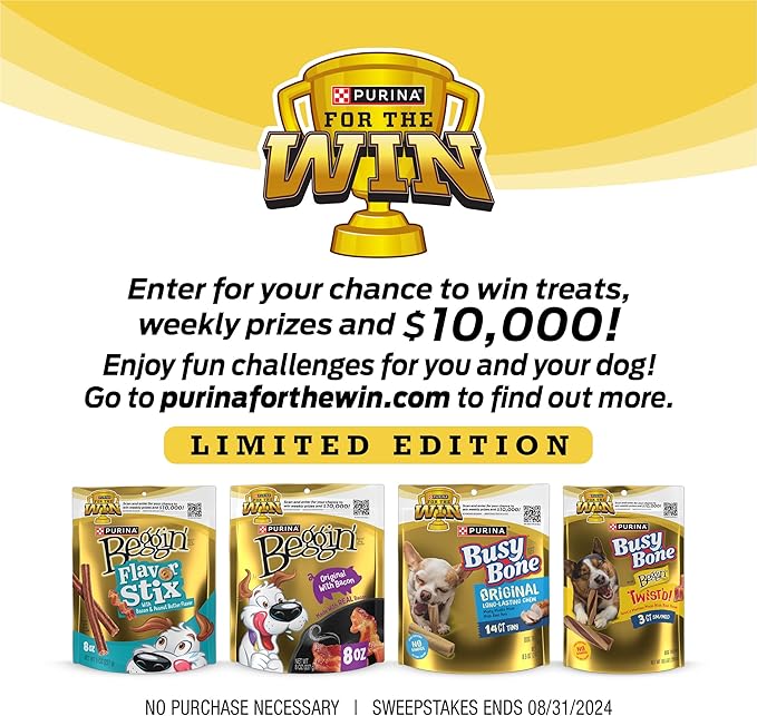 Purina Busy with Beggin’ Twist’d Adult Dog Chew Bone Treats - 10 ct. Pouch-Mewly Pet