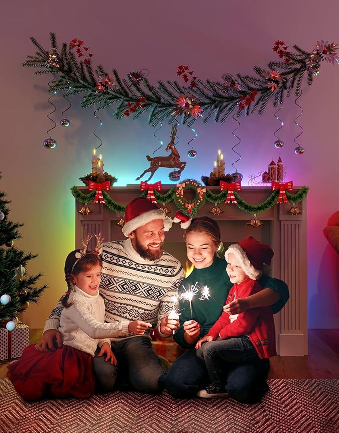 Govee Smart RGB LED Strip Lights, 16.4ft WiFi LED Strip Lighting Work with Alexa and Google Assistant, 16 Million Colors with App Control and Music Sync LED Lights for Bedroom, Home Decor