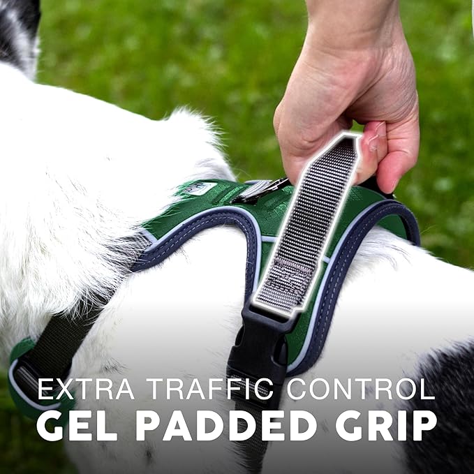 Embark Adventure Dog Harness, Reflective Trim No Pull Dog Harnesses for Small Sized Dogs - Military Grade Nylon, Front Clip with Gel Lined Handle.-Mewly Pet