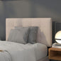 Flash Furniture Bedford Box Stitch Tufted Upholstered Twin Size Headboard in Beige Fabric