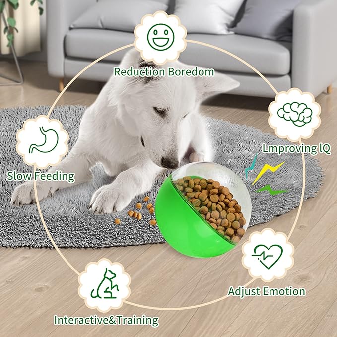 Treat Dispensing Dog Toys - Interactive Puzzle & Slow Feeder Ball for Small, Medium & Large Dogs-Mewly Pet