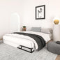 Qingzhou Box Spring King Bed Bases, 5 Inch High Metal King Size Box Spring Only, Heavy Duty Mattress Foundation with Fabric Cover, Easy Assembly, Quiet Noise Free, Non Slip, Black