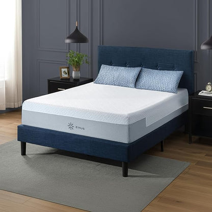 ZINUS 12 Inch QUADCOOL Memory Foam Mattress, Full, Cool to Touch Soft Knit Cover, Cooling Gel Infusion, CertiPUR US Certified