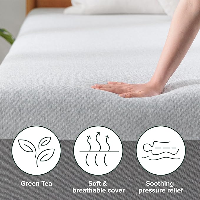 ZINUS 10 Inch Ultima Memory Foam Mattress [New Version], King, Fiberglass Free, Medium Firm Feel, Breathable Airflow Memory Foam, Certified Safe Foams & Fabric, Mattress in A Box