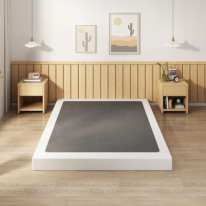 EMODA 5 Inch Full XL Box Spring, 3000 LBS Heavy Duty Metal XL Full Mattress Foundation with Fabric Cover, Easy Assembly, Black