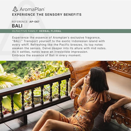 AromaPlan Hotel Scents Bali 5 Fl Oz (148ml), Home Luxury Aroma & Hotel Fragrance Diffuser Oil- Hotel Diffuser Oil for Aromatherapy- USA Made, Bigger Bottle, Bolder Aroma & Longer Lasting