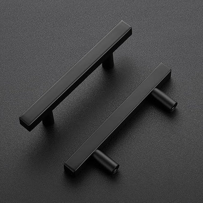 Ravinte 25 Pack Matte Black Cabinet Pulls Slim Kitchen Cabinet Handles 5 inch Hole Center Drawer Pulls Kitchen Drawer Handles Square Hardware Cupboard Hardware