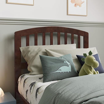 AFI Richmond Twin Size Headboard with Attachable Charger in Walnut