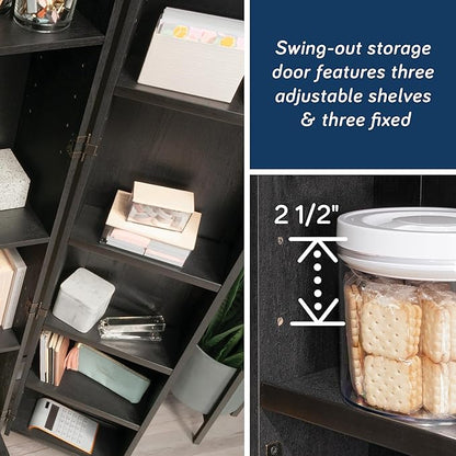 Sauder HomePlus Storage Cabinet, Raven Oak Finish