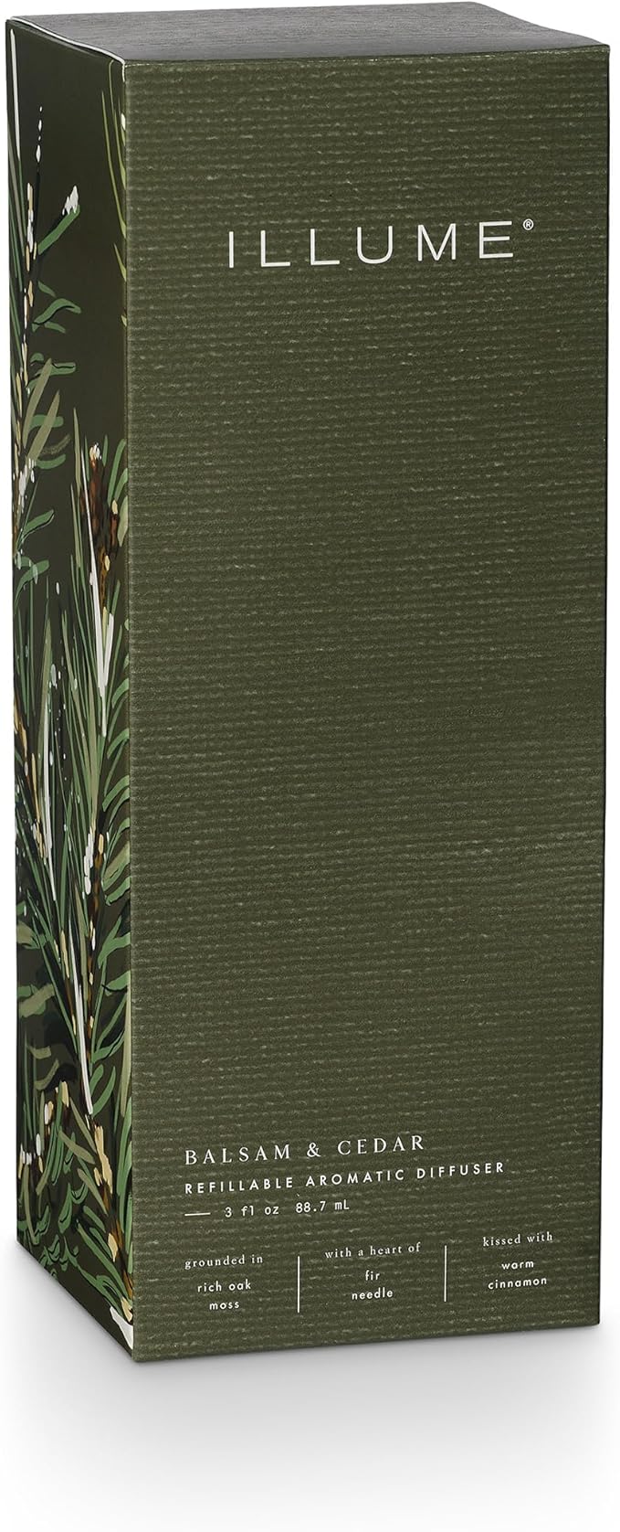 ILLUME Refillable Aromatic Diffuser, Balsam & Cedar