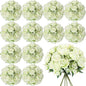 Geosar 16 Bundles Artificial Peonies Flowers Fake Silk Peony Bouquet Faux Peonies Flowers Bulk for Decoration Vase Floral Arrangements Wedding Party Table (Green)