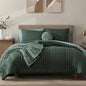 Monbix Queen Comforter Set - 7 Pieces Deep Forest Bed in a Bag Queen Bedding Sets with Comforters, All Seasons Down Alternative Comforter Bed Set with Sheets,Pillowcases & Shams