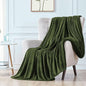 Walensee Fleece Blanket Plush Throw Fuzzy Lightweight (Queen Size 90x90 Olive Green) Super Soft Microfiber Flannel Blankets for Couch, Bed, Sofa Ultra Luxurious Warm and Cozy for All Seasons
