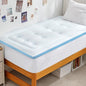 Hansleep College Dorm Twin XL Mattress Topper Viscose Derived from Bamboo, Memory Foam Pillow Top Mattress Topper Twin XL, Breathable Mattress Pad for Back Pain Relief, 39" x 80", White
