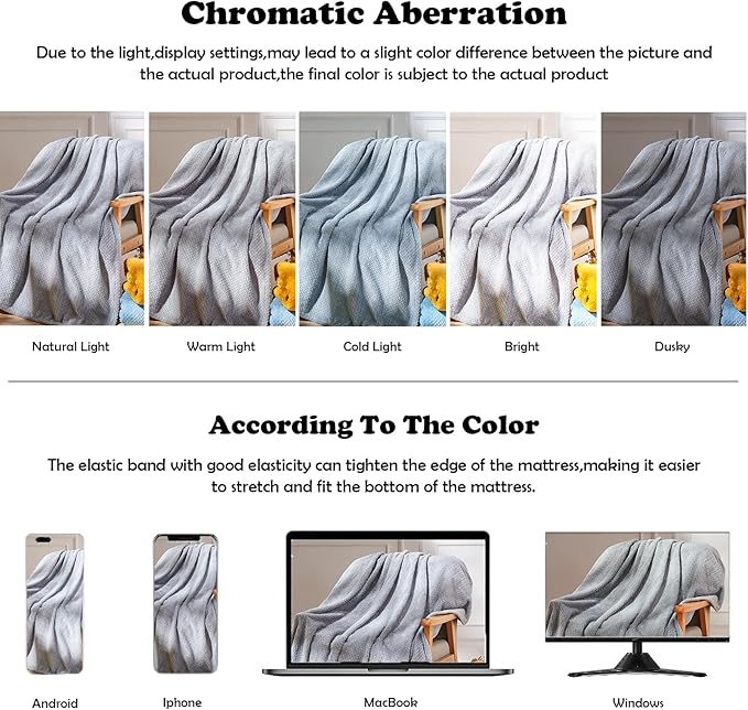 NEWCOSPLAY Super Soft King Blanket Grey Premium Silky Flannel Fleece Leaves Pattern Lightweight Bed Blanket All Season Use (Grey, King(90"x110"))