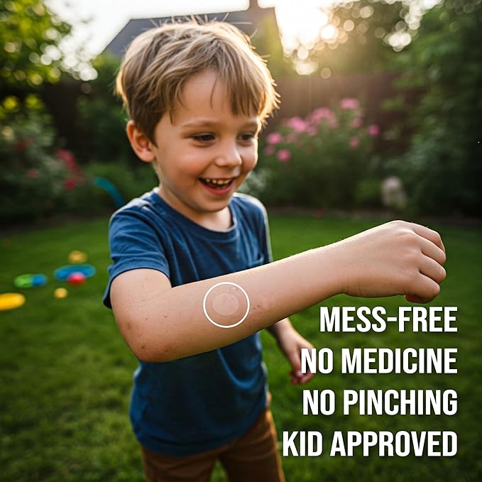 quitch Bug Bite Itch Relief Patch Kids, Bug Bite Patch, Summer Travel Essentials for Kids, Mosquito Bug Bite Thing Alternative Summer Camp Essentials Itch Relief, Baby hydrocortisone Alternative-Mewly Pet