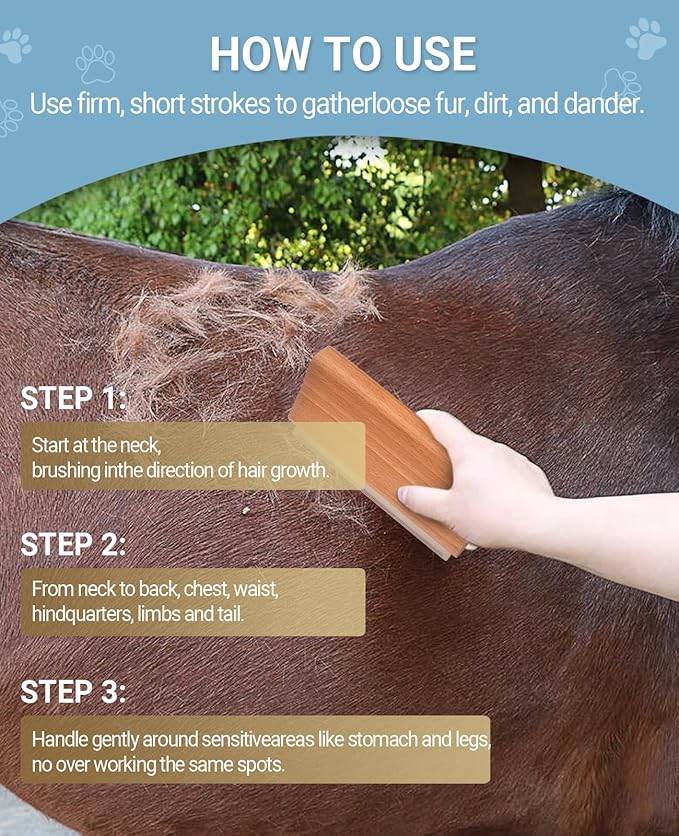 Dog Brush for Shedding | Pet Hair Removal Tool, Cat Grooming Supplies, Deshedding Dog Brush | Combs for cleaning and grooming short and long hair (L (5.3 Inch))-Mewly Pet