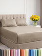 Extra Deep Twin XL Sheet Set - 4 Piece Breathable & Cooling Sheets - Hotel Luxury Bed Sheets Set - Easy Fit - Soft, Wrinkle Free & Comfy Sheets Set - Heathered Beige Sheet Set w/Extra Deep Pockets