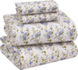 RUVANTI Flannel Sheets King Size - 100% Cotton Brushed King Size Sheets Set - Deep Pockets 16 Inches Bed Sheets - All Seasons Breathable & Extra Soft - Warm & Cozy, 4 Piece, Sand Rose