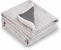 Subrtex Cover for Mattress Topper King Size 4 Inch (Only Cover) Mattress Topper Protector Bedding Removable Encasement with Zipper Closure