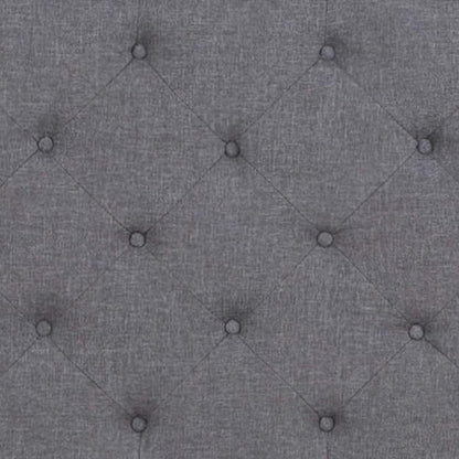Flash Furniture Brighton King Size Tufted Upholstered Platform Bed in Light Gray Fabric