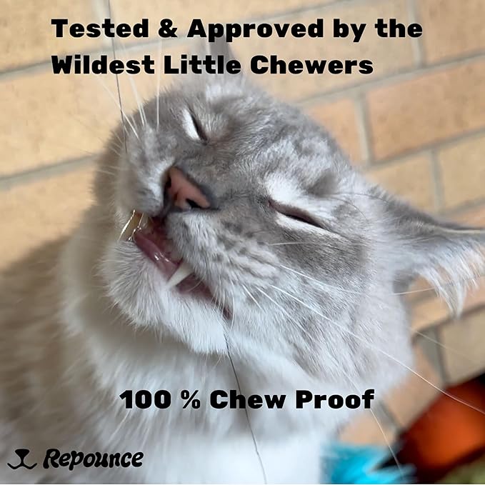 Replacement Strings for Cat Wand Toy - 3-Pieces - Chew-Proof Metal Wire and 2 Durable Paracord Strings - Heavy Chewers Pack Cat Wand Toy Refill Strings with Universal Clasps for All Lures-Mewly Pet