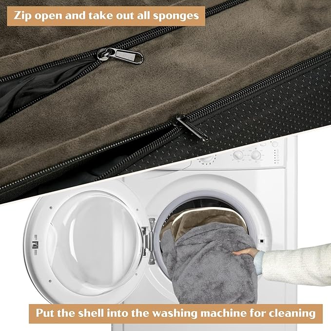 Comfort Expression Small Dog Beds Waterproof Orthopedic Foam Dog Sofa Beds for Medium Dogs Comfy Pet Bed with Washable Removable Cover & Non-Slip Bottom(Small,Dark Green)-Mewly Pet