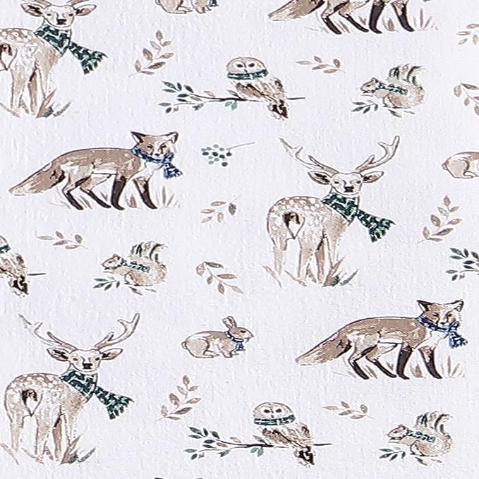 Eddie Bauer - Full Sheets, Cotton Flannel Bedding Set, Brushed For Extra Softness, Cozy Home Decor (Woodland Friends, Full)