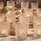 36 Packs Votive Candle Holders, Glass Candle Holders Bulk Tealight Candle Holder for Table Clear Tea Light Candle Holder for Wedding Christmas Party