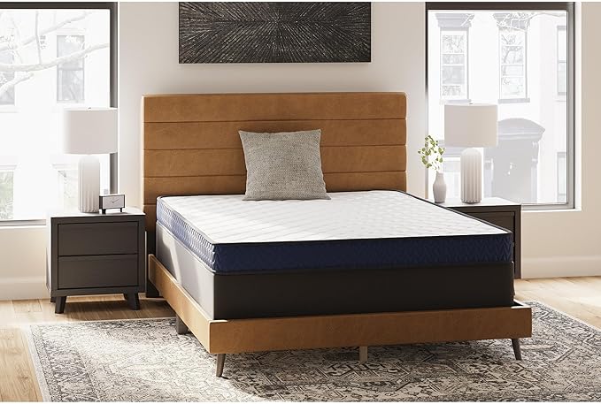 Signature Design by Ashley Queen Size Medium Firm 6 Inch Memory Foam Mattress with Breathable Quilted Cover, Fiberglass Free, Mattress in A Box
