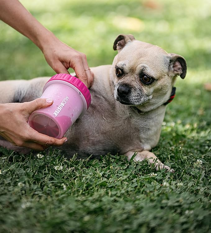 Dexas Dog Paw Cleaner, Small, Pink, Dog Accessories and Pet Supplies-Mewly Pet