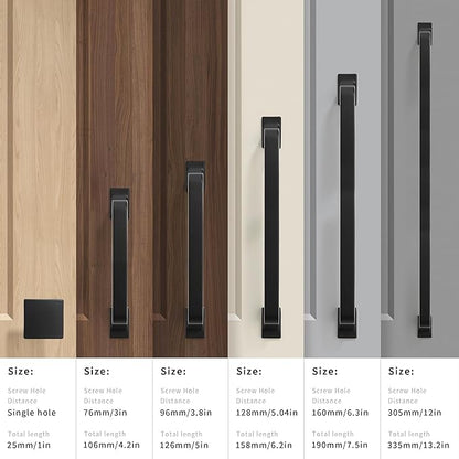 khtumeware 10 Pack 3 Inch Black Cabinet Pulls and Drawer Handles - Matte Black, Stylish Hardware for Cabinets and Cupboards