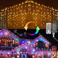 Brizled Christmas Icicle Lights, 29ft 360 LED Outdoor Icicle Lights Color Changing with Remote, 11 Function Connectable Christmas Lighting Warm White & Multicolor Xmas Lighting for Xmas Home Wedding
