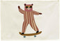Skateboarding Bear Nursery Rectangular Canvas Banner-Flag Wall Sign Decor for Baby Boys Kids, Baby Room Above Crib Bedroom Playroom Reading Room Decor-Baby Shower Birthday Christmas Gift