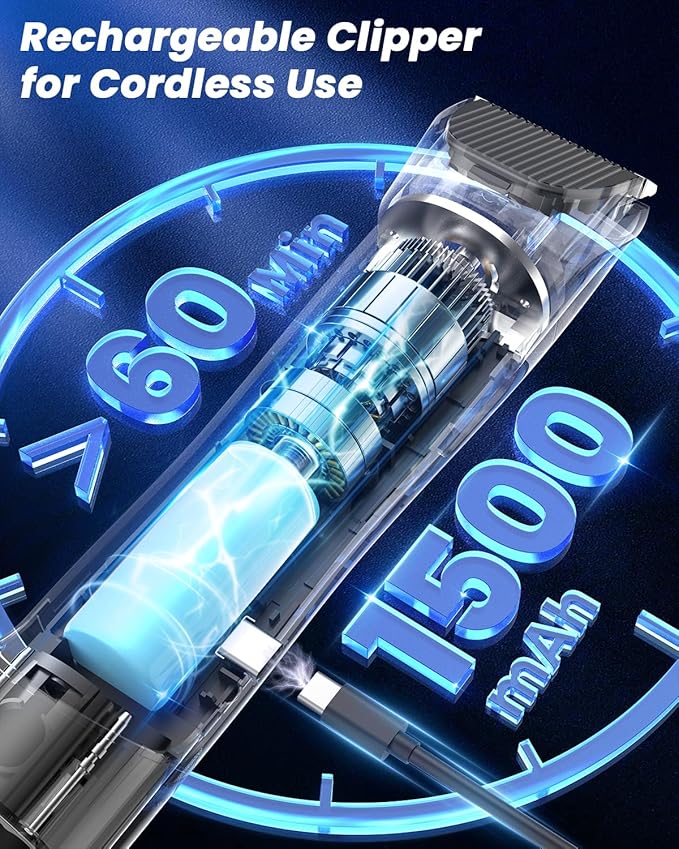 Dog Grooming Vacuum, 4.5L Extra-Large Dust Cup Dog Grooming Kit, 14000Pa High-Suction Pet Groomer with Clippers, Low-Noise All-in-One Shedding Control Set for Home Use-Mewly Pet