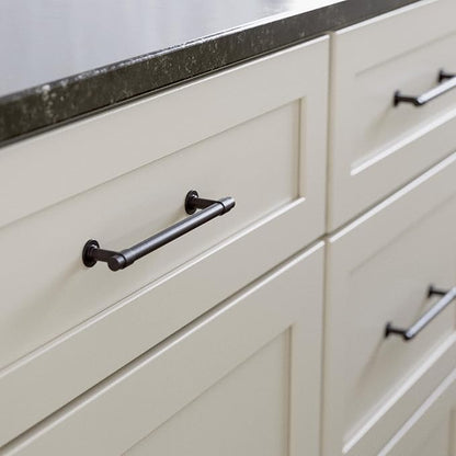 Franklin Brass - Francisco Deep Bronze Cabinet Handles 5 Inch (5") Hole Center Pulls | Easy Install, Durable Hardware for Kitchen Cabinet Door, Drawers, Dresser Pull, Furniture (10 Pack)